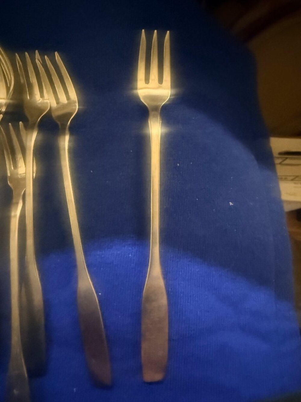 Cocktail Forks  Set Of 8 Community Stainless Steel Vintage Flatware